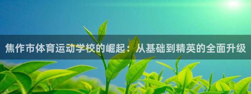 尊龙官方正版app娱乐平台:焦作市体育运动学校的崛起:从基础